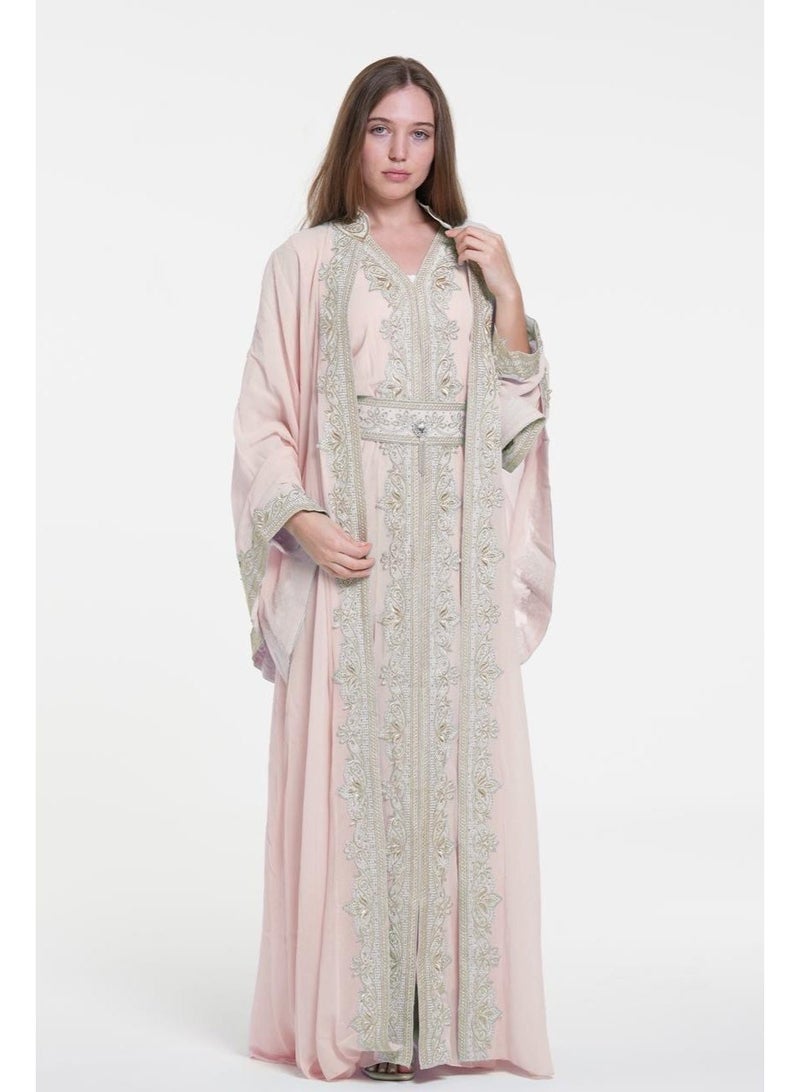 AL BENT AL SHARQIEH embroidered kaftan jalabiya dress - Image 2